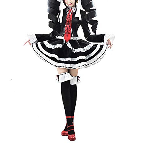 Nuoqi Celestia Ludenberg Cosplay Outfit Womens Vintage Punk Gothic Lolita Dress Halloween Costume S