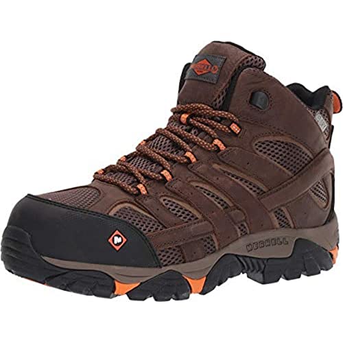 Merrell Men's Moab Vertex MID WP CT Construction Boot, Clay, 10.5