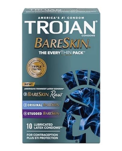 Trojan Bareskin Condoms, Everythin Variety Pack, 10 Count