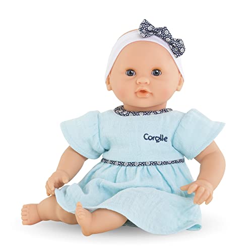 Corolle Bébé Calin Maud Baby Doll - 12' Soft Body Doll, Sleeping Eyes That Open and Close, Vanilla-Scented, Mon Premier Poupon Collection for Ages 18 Months and up