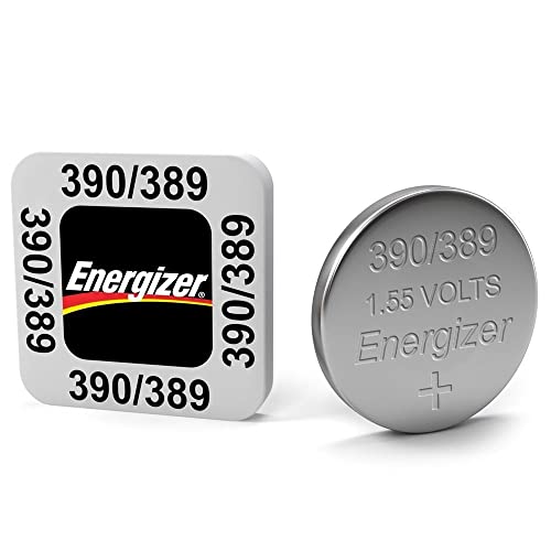 Energizer Batteries 390/389 (189, SR1130SW, SR1130W) Silver Oxide Watch Battery. On Tear Strip (Pack of 5)