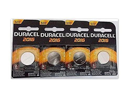 Duracell DL2016 CR2016 DL2016B Coin Type 3 Volt Lithium Battery 4 Pack Security Devices Ect…