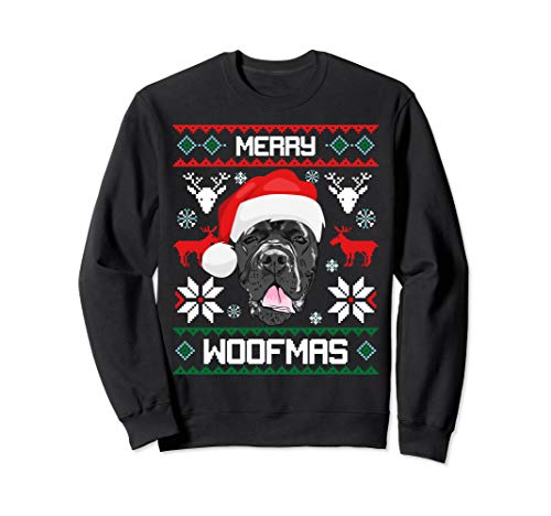 Cane Corso Merry Woofmas Gift For Christmas Clothes Xmas Sweatshirt
