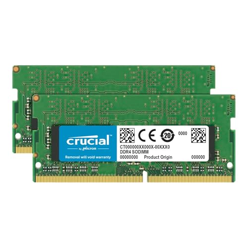 Crucial RAM 32GB Kit (2x16GB) DDR4 2400 MHz CL17 Laptop Memory CT2K16G4SFD824A