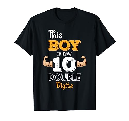 This Boy is Now Double Digits Birthday Boy 10 years old T-Shirt