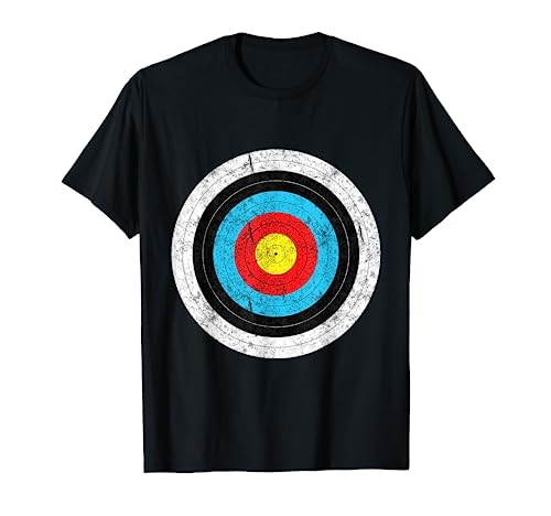 Retro Archery Target Prank Bulls Eye Funny Archer Gift T-Shirt