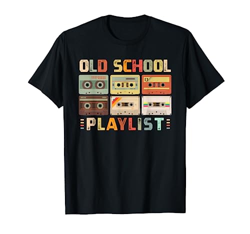 Cassette Tape Music 80s Retro Old School Playlist T-Shirt