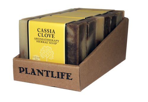 Plantlife Cassia Clove 6-pack Bar Soap - Moisturizing and Soothing Soap for Your Skin - Hand Crafted Using Plant-Based Ingredients - Made in California 4oz Bar