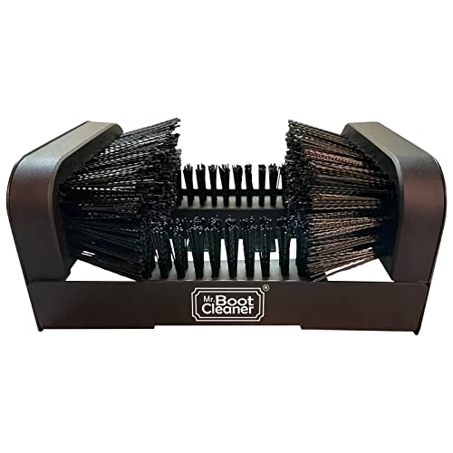Heavy Duty Boot Brush Cleaner Outdoor Floor Mount or Portable Boot Scraper/Scrubber with Hardware