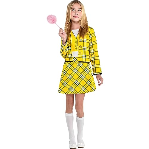 Party City Cher Halloween Costume for Girls, Clueless, Medium (8-10), with Dress and Pen
