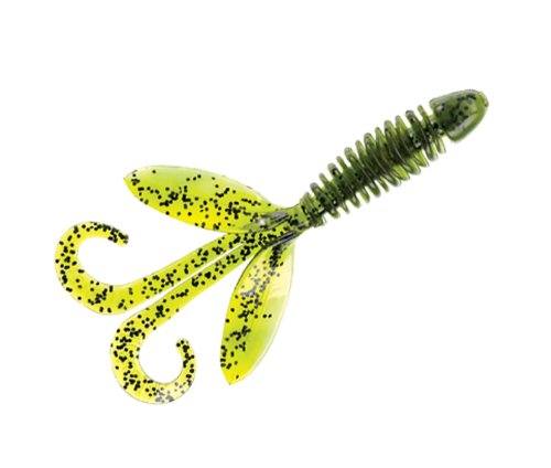 Yum F2 3-Inch Wooly Hawgtail Fishing Lure, Watermelon Seed