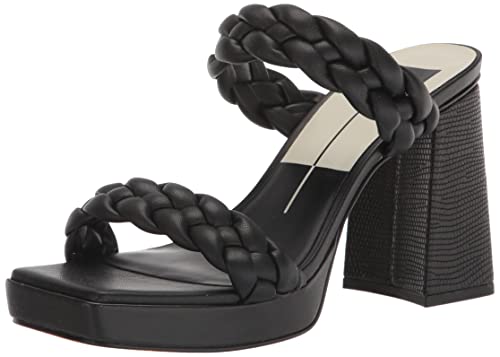 Dolce Vita Women's Ashby Heeled Sandal, Black Stella, 8.5