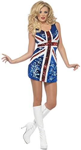 Smiffys Womens All that Glitters Rule Britannia Adult Costume - Medium