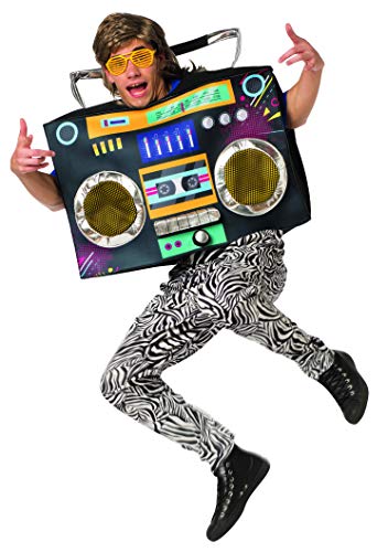 Rasta Imposta 1980s Boombox Radio Costume Mens Womens 80s 90s Party Funny Adult