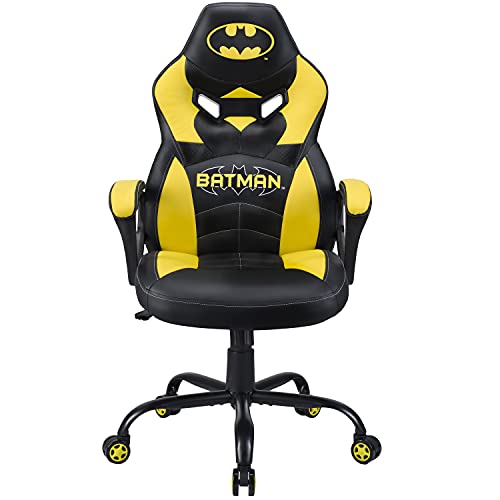 SUBSONIC Batman - Junior Gamer Chair - Gaming Office Chair for Children and Teens - Official License