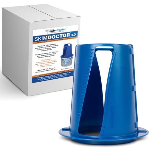 SkimDoctor 3.0 Skimmer Basket add on Will Turbocharge Your Pool Skimmer | Water Vortex Inducer Delivers Fast Automatic Pool Cleaning | Fits Most Inground Pool Skimmer Baskets | Easy Installation