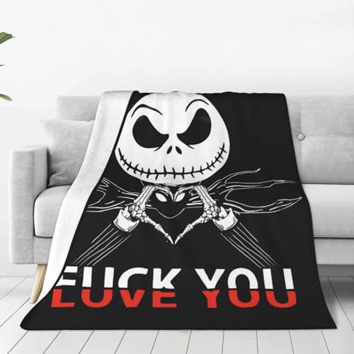 Jack Blanket Super Soft Flannel Throw Blanket Warm Lightweight for Kids Adults Gifts 50'X40'