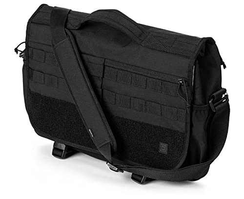 5.11 Tactical Unisex Overwatch Messenger Bag, Shoulder Strap Laptop Carrying Case, 18 Liter Capacity, Black, Style # 56648