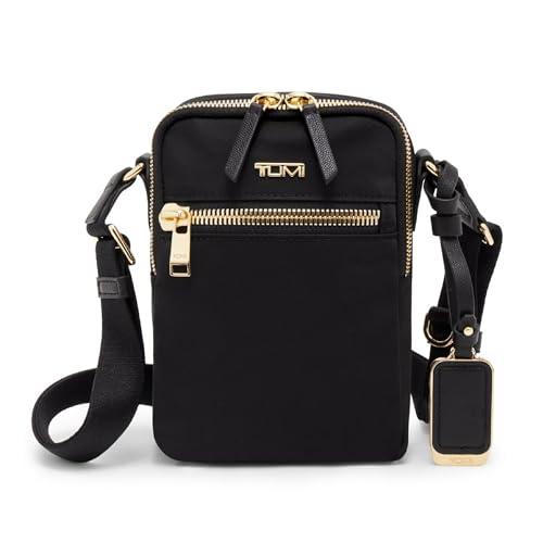 TUMI - Voyageur Persia Crossbody - Men's & Women's Crossbody Bag - Crossbody Purse for Everyday Use - Black & Gold