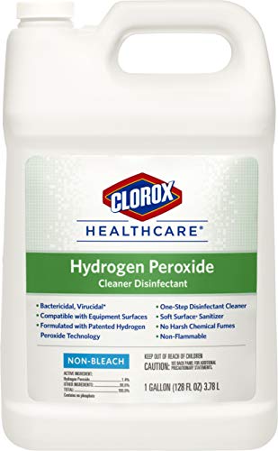 Clorox 30829 Healthcare Hydrogen Peroxide Cleaner Disinfectant Refill, Healthcare Cleaning and Industrial Cleaning Liquid, 128Oz