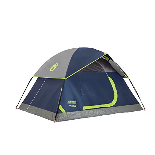 Coleman Sundome Camping Tent, 2/3/4/6 Person Dome Tent with Snag-Free Poles for Easy Setup in Under 10 Mins, Included Rainfly Blocks Wind & Rain, Tent for Camping, Festivals, Backyard, Sleepovers