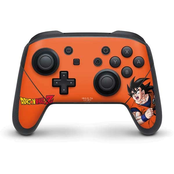 Skinit Decal Gaming Skin Compatible with Nintendo Switch Pro Controller - Officially Licensed Dragon Ball Z Goku Turtle School Uniform Design