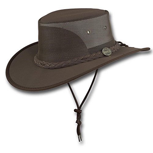 Barmah Hats Canvas Drover Hat - Item 1057 (as1, Alpha, x_l, Brown)