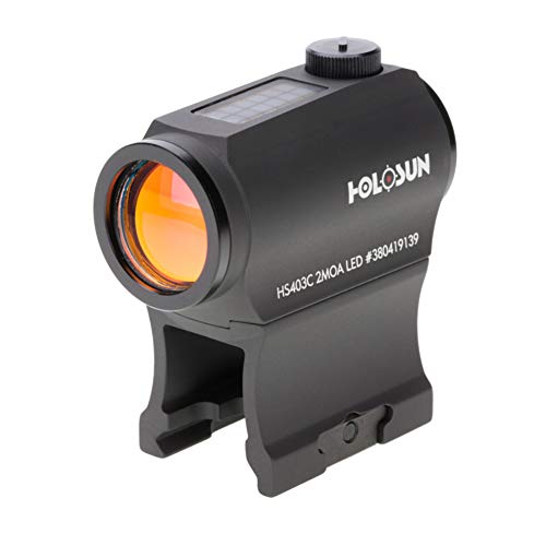 HOLOSUN HS403C Solar Power Micro Red Dot Sight, Black