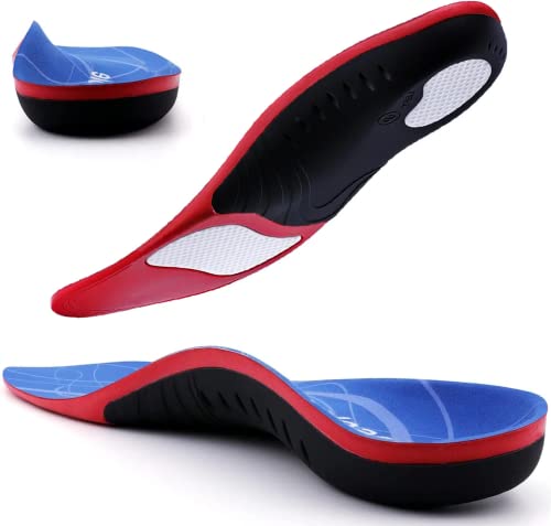 (Standing All Day) Heavy Duty Support Plantar Fasciitis Insoles Arch Support Shoe Inserts Men Women Orthotics Gel Running Insoles for High Arch Pronation Metatarsalgia