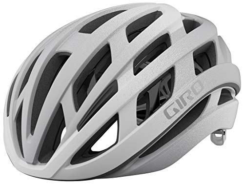 Giro Helios Spherical Adult Road Cycling Helmet - Matte White/Silver Fade (2022), Medium