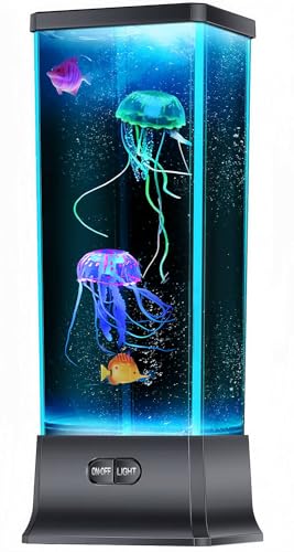 CALOVER Gifts for Kids Men Women Friends Family Cool Jellyfish Lamp Night Light for Girls Boys Kids Home Office Bedroom Decor for Christmas Holiday Birthday Party