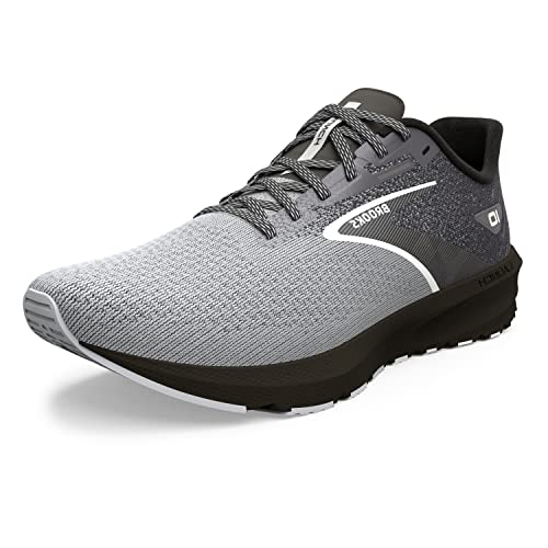 Brooks Men’s Launch 10 Neutral Running Shoe - Black/Blackened Pearl/White - 15 Medium