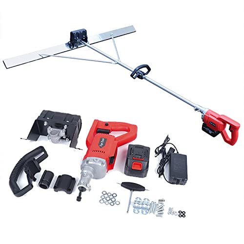 Concrete Vibrating Tool - Electric Cordless Concrete Screed Vibratory Kit with 5ft Board - Achieve Smooth Cement Finishing with Battery Powered Surface Leveling Tamper Ruler