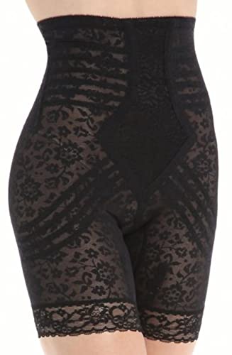 Rago Women's Plus-Size Hi Waist Long Leg Shaper, Black, 7X-Large (44)