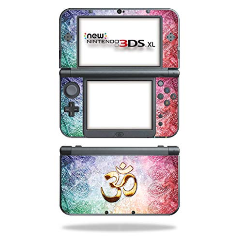 MightySkins Skin Compatible with Nintendo New 3DS XL (2015) - Rainbow Ohm | Protective, Durable, and Unique Vinyl Decal wrap Cover | Easy to Apply, Remove, and Change Styles | Made in The USA