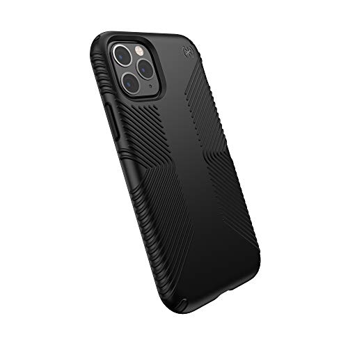 Speck Products Presidio Grip iPhone 11 Pro Case,Thermoplastic Polyurethane, Shock-Absorbent, Black/Black, Model:129892-1050