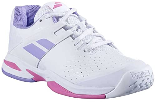 Babolat Junior Girls Propulse All Court Tennis Shoes, Yucca/White (US Girls Size 4)