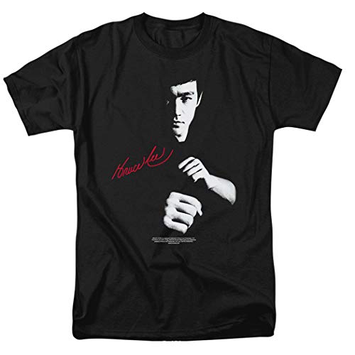 Bruce Lee The Dragon Awaits T Shirt & Stickers (Large)