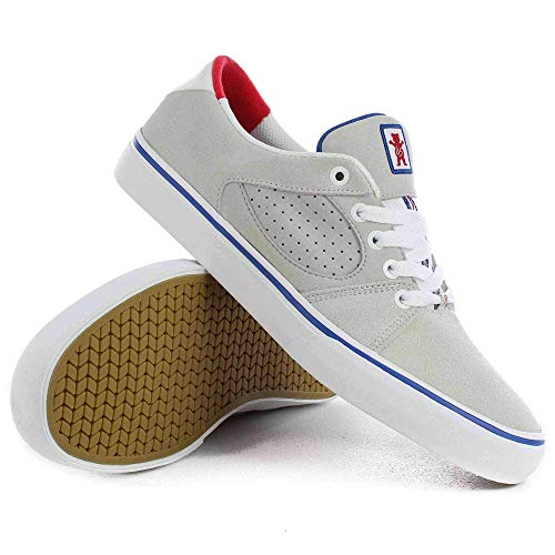eS Men's Square Three Skate Shoe, Grizzly White, 7 Medium US