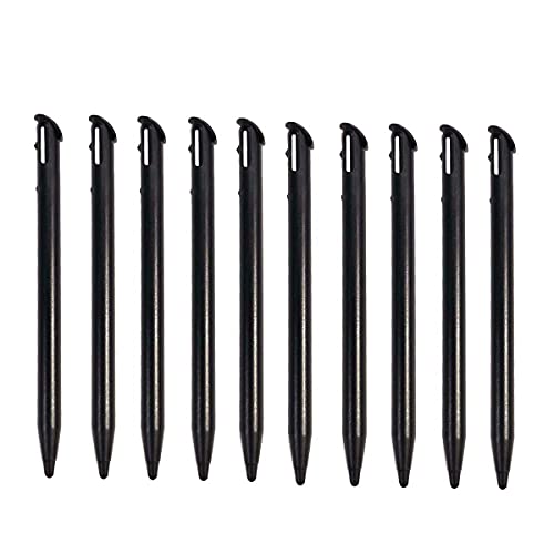 FainWan 10 Pack Stylus Pens for New 3DS XL 2015 Nin-tendo Slot Replacement Pen Plastic Touch Screen Pen Set (Black)
