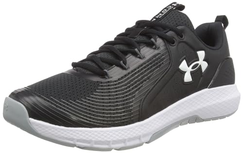 Under Armour Men's Charged Commit Tr 3, Black (001)/White, 8.5 M US