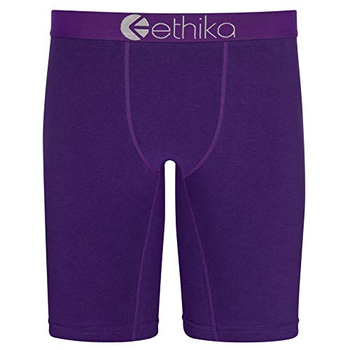 Ethika Mens Staple Boxer Brief | *Solids* Noble Purple (PRP, Medium)