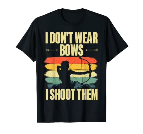 Funny Archery Art For Women Girls Archer Bow Archery Lover T-Shirt