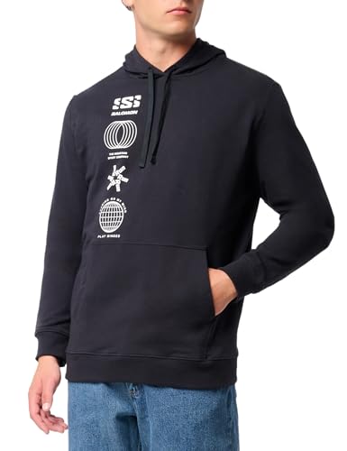 Salomon Men's Graphic Pull Over, DEEP Black