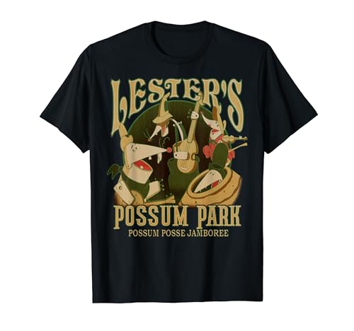 Disney A Goofy Movie Lester's Possum Park Vintage Poster T-Shirt