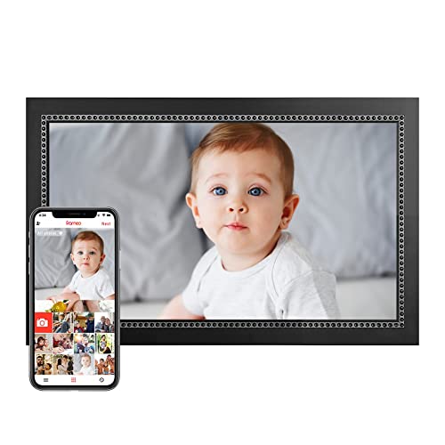 Frameo Digital Photo Frame 10.1 inch WiFi Digital Picture Frame with 1280x800 IPS LCD Touch Screen, Auto-Rotate, Slideshow, Easy Setup to Share Photos or Videos Instantly via Frameo App from Anywhere