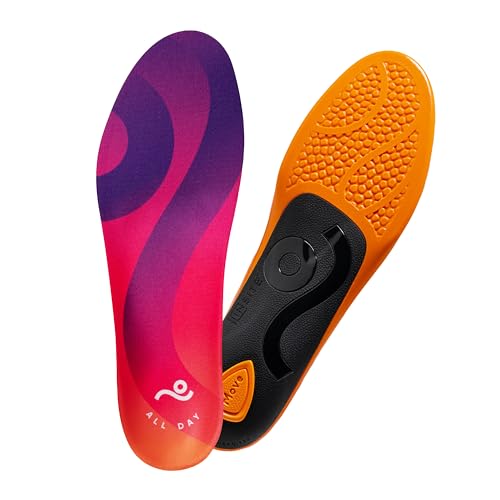 MOVE All Day Comfort Insole - Extra Plush Foam Insole for Stress Reduction on Feet, Knees, Back, Shock Absorbing, Walking, Foot Cushion, Comfort, Arch Support, and Work Boots (M10-10.5/WM11.5-12)