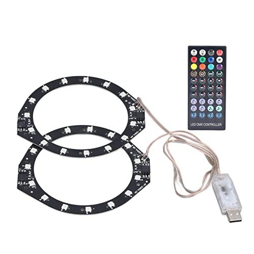RGB LED Light Strip for PS5 Console, Bluetooth Sync Music 8 Colors 400 Effects DIY Decoration Flexible Ring Tape Lights Strips Sticker Kit with IR Romote Control for Playstation5
