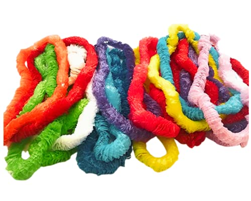 Oojami 36 Piece Pack Plastic Lei Assortment Colorful Fun Vibrant Flower Lei Necklaces - 36pc Assortment Pack Perfect for Hawaiian Themed Parties