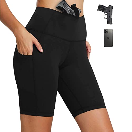 Lilcreek Concealed Carry Leggings for Women Gun Holster,Conceal Carry for Women Shorts,Undercover Concealment Yoga Pants,CCW Clothing Universal Gun Holster